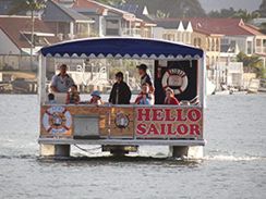 "Hello Sailor hire boat on the Nerang River Gold Coast"