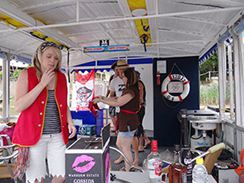 12 Person BBQ Pontoon for  Party boat hire Gold Coast