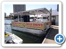 BBQ pontoon for hire moored behind the Marriott hotel Surfers Paradise Gold Coast